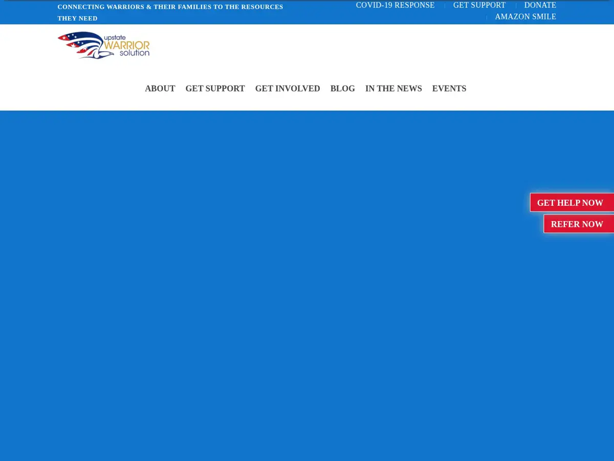 Archived Upstate Warrior Solution website view